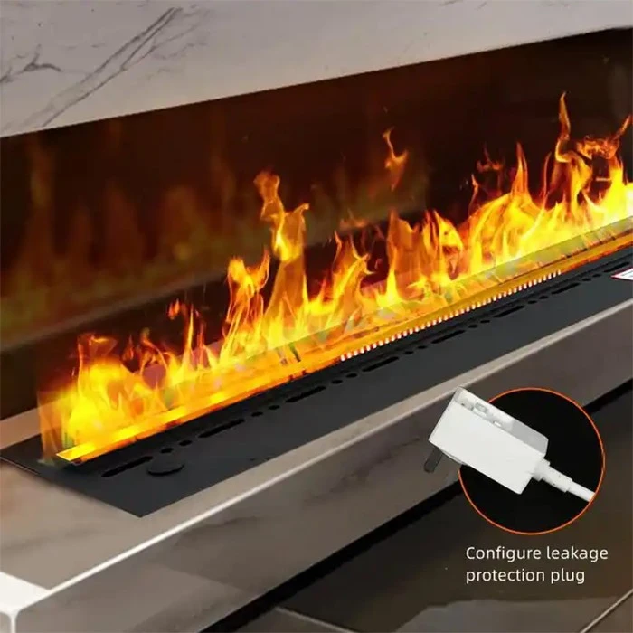 3d Led Flame Water Mist Fireplace
