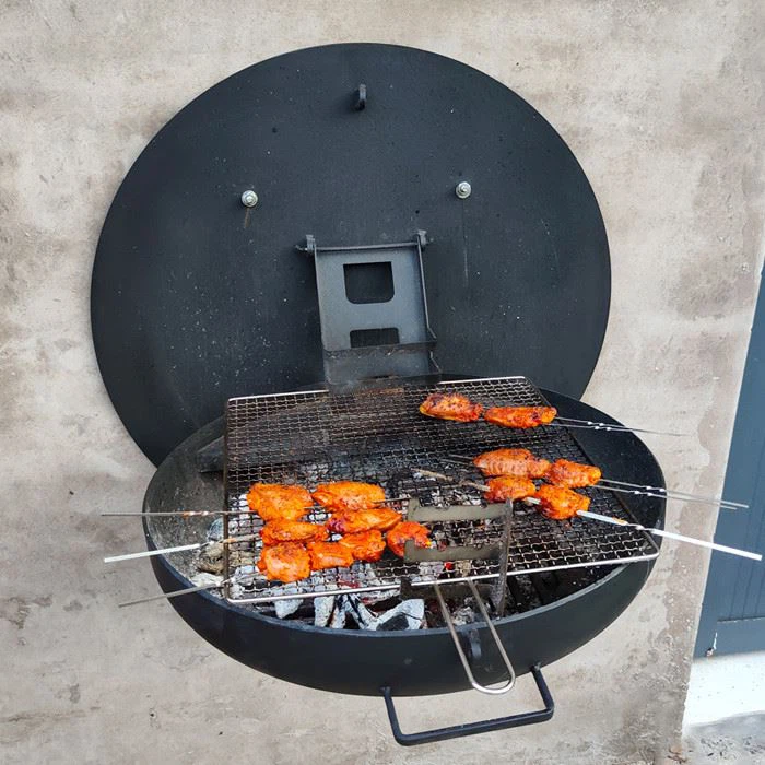 hanging bbq grill