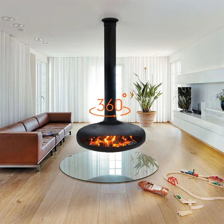 Roof Mounted Ceiling Cocoon Hanging Fireplace