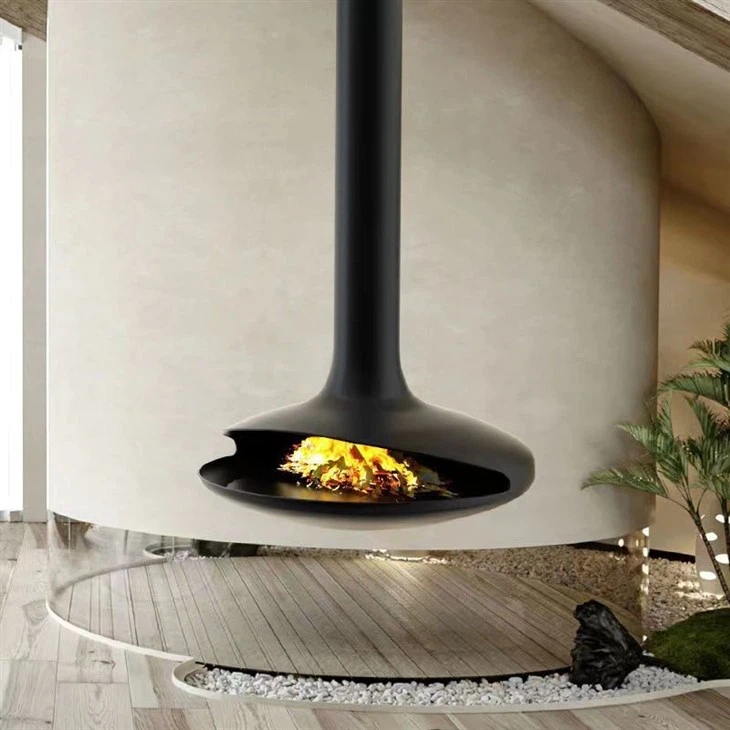 Suspended Fireplace For Indoor Heating