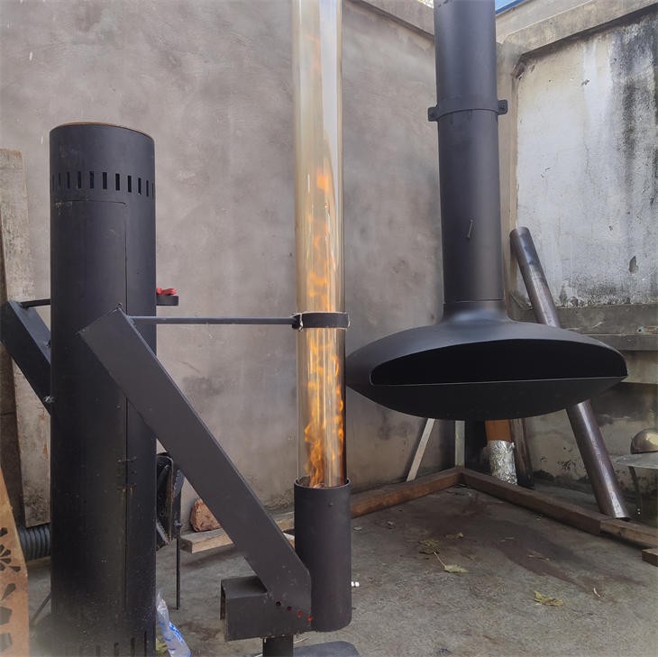 Ракетна печка за изгаряне на дървесни пелети
