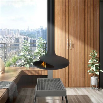 Висяща камина: модерно изявление за съвременния интериор